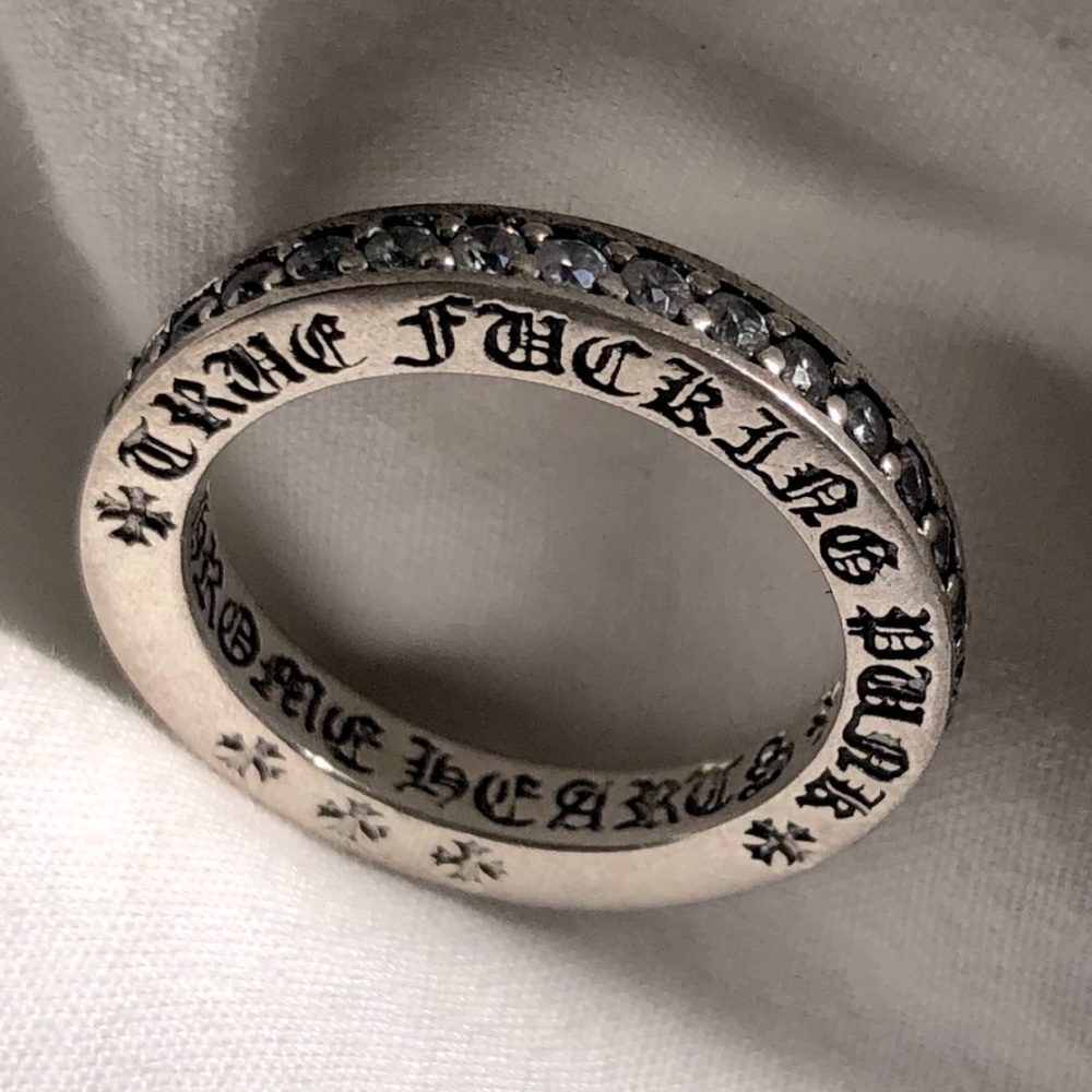 Chrome Hearts TFP True F****** Punk Bedazzled Ring